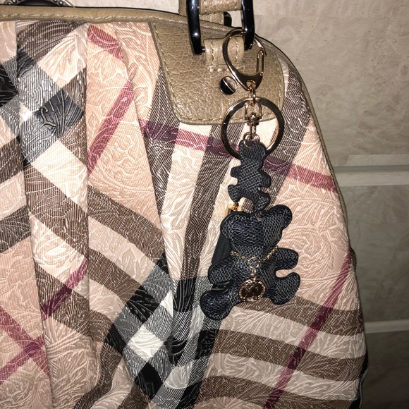 Burberry NovaCheck Embossed Floral Bag authentic - Picture 2 of 16